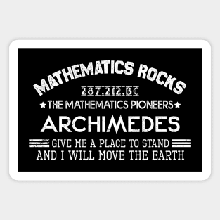 Mathematics Rocks! Archimedes Magnet